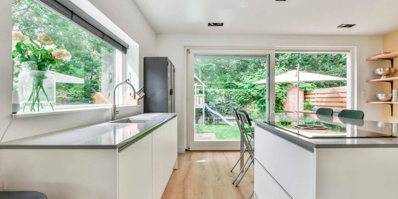 Triángulo funcional en una cocina